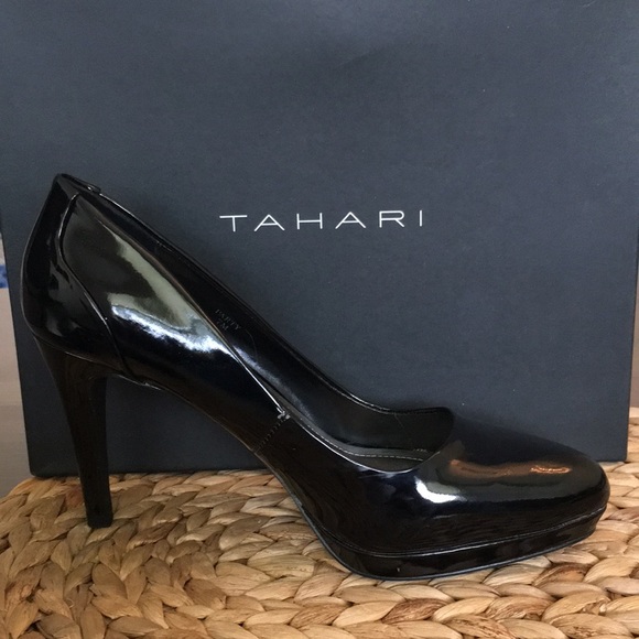 Tahari black heels! 3.5” - Picture 2 of 8